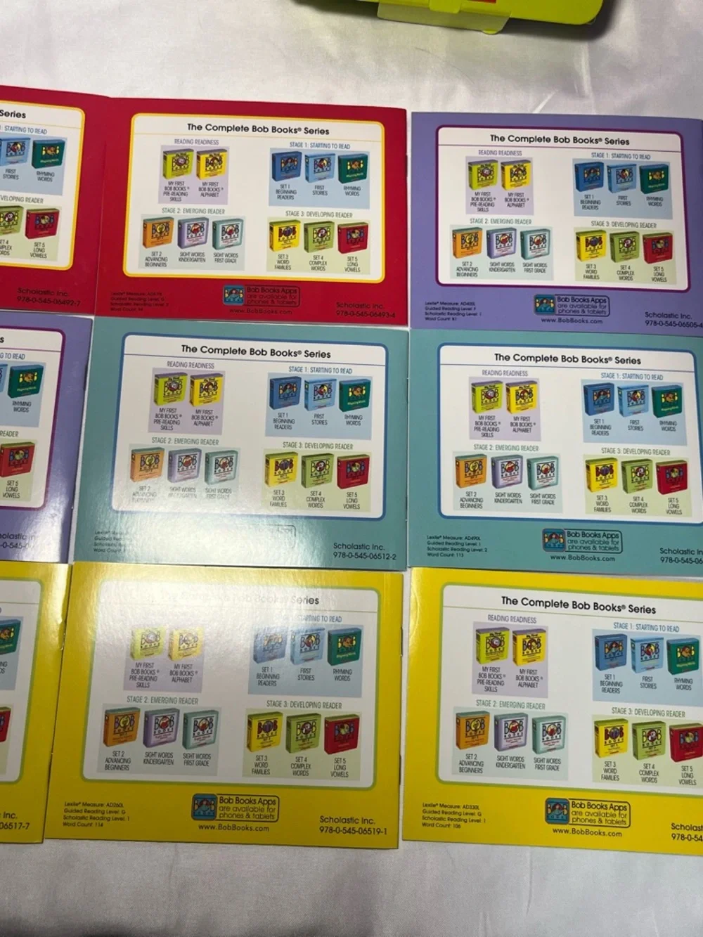 My First Bob Books Pre-Reading Skills Box Set Phonics Scholastic Age 3 Missing 1